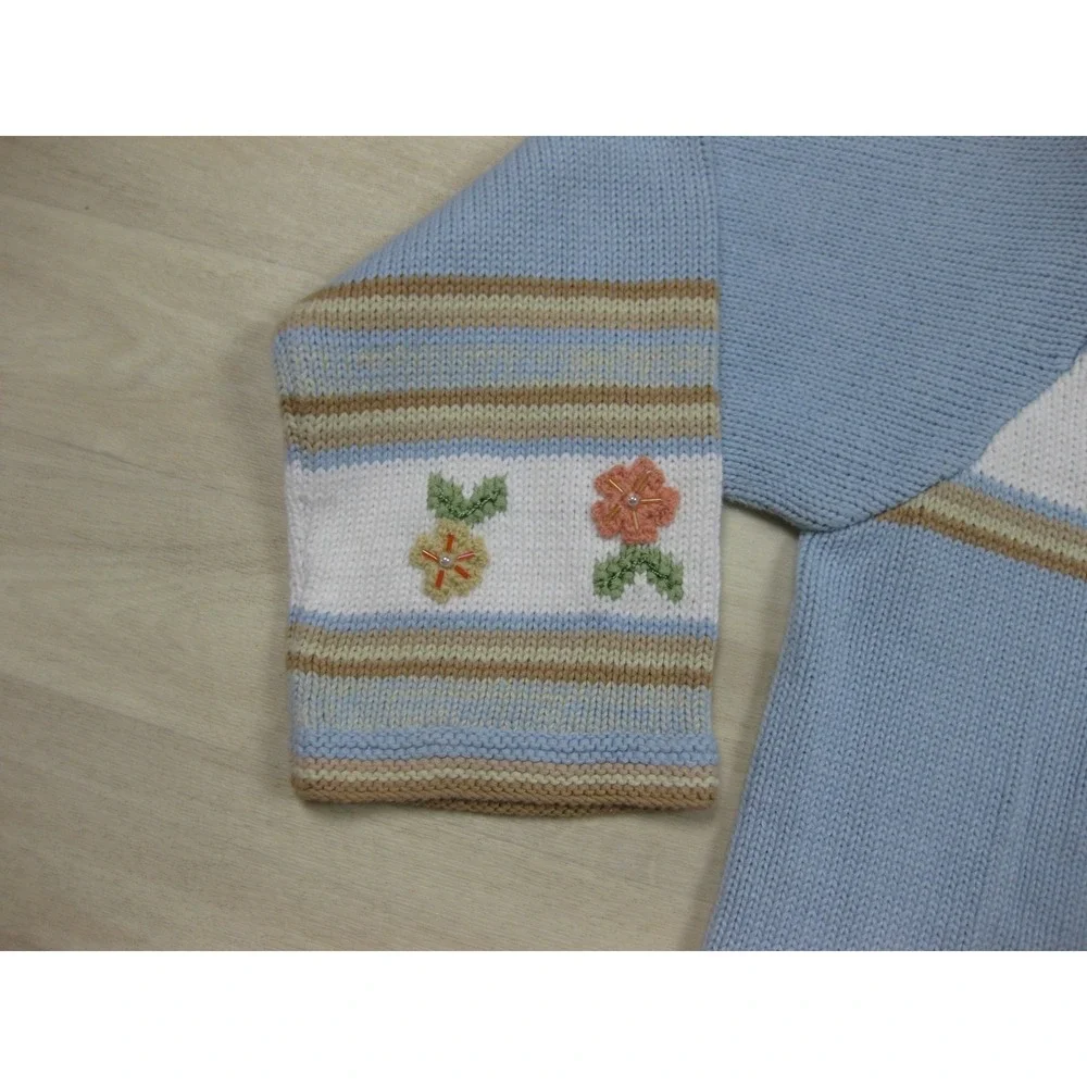 Vintage Y2K Storybook Knits Cardigan Sweater Womens (1X) 